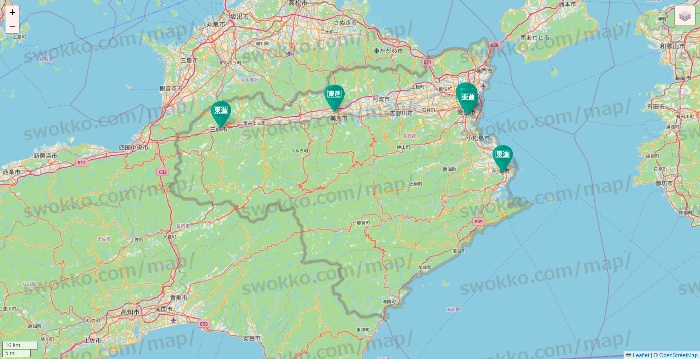 徳島県の東進（ハイスクール・衛星予備校）の校舎地図