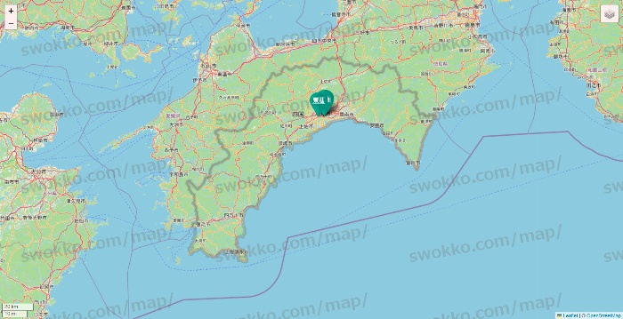 高知県の東進（ハイスクール・衛星予備校）の店舗地図