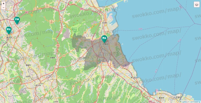 福岡県の東進（ハイスクール・衛星予備校）の校舎地図