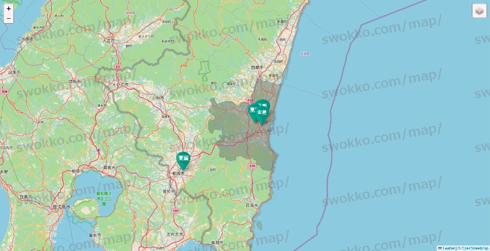 宮崎県の東進（ハイスクール・衛星予備校）の校舎地図