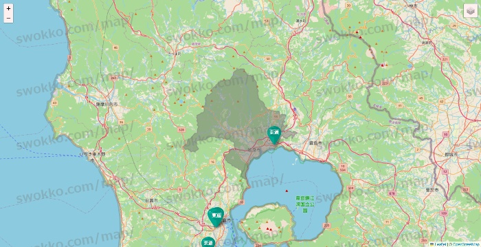 鹿児島県の東進（ハイスクール・衛星予備校）の校舎地図