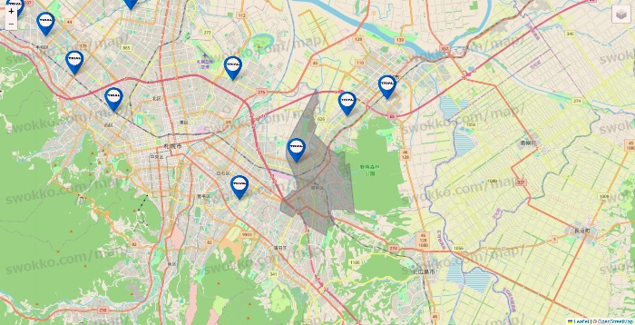 北海道のトライアル（TRIAL）の店舗地図