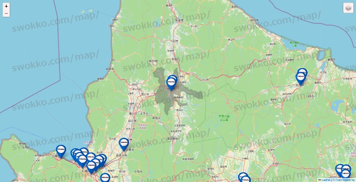 北海道のトライアル（TRIAL）の店舗地図