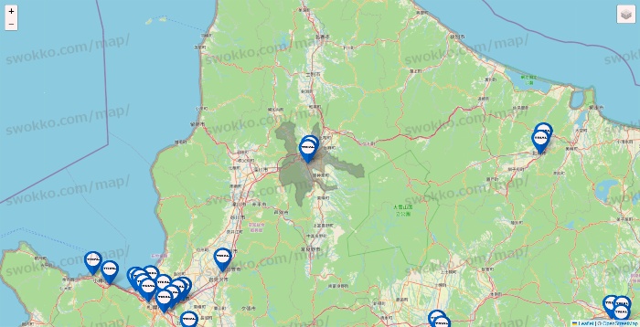 北海道のトライアル（TRIAL）の店舗地図