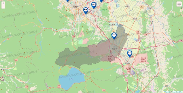 北海道のトライアル（TRIAL）の店舗地図