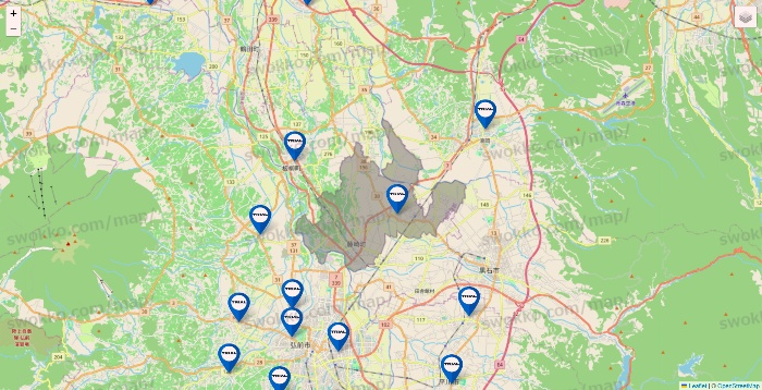 青森県のトライアル（TRIAL）の店舗地図