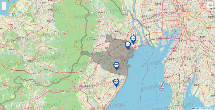 三重県のトライアル（TRIAL）の店舗地図