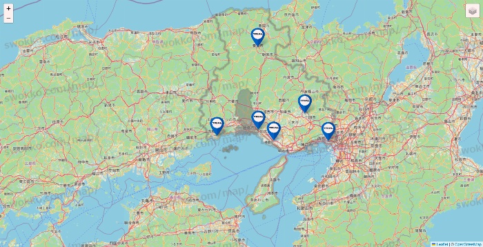 兵庫県のトライアル（TRIAL）の店舗地図