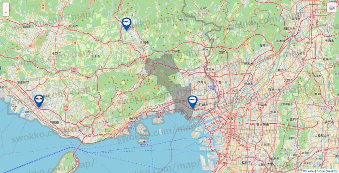 兵庫県のトライアル（TRIAL）の店舗地図