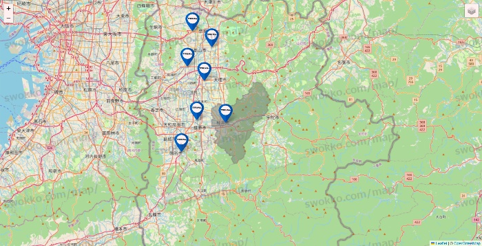 奈良県のトライアル（TRIAL）の店舗地図