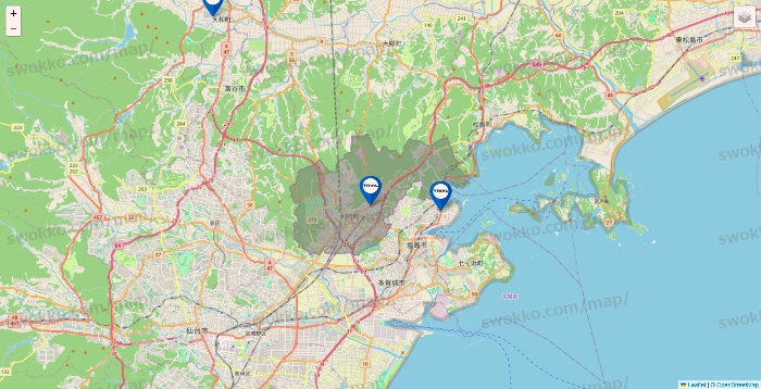 宮城県のトライアル（TRIAL）の店舗地図