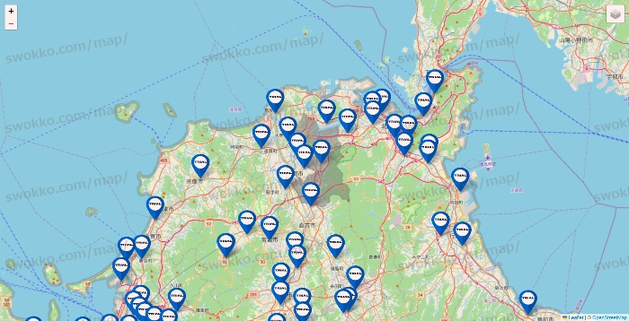 福岡県のトライアル（TRIAL）の店舗地図