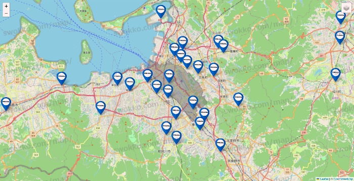 福岡県のトライアル（TRIAL）の店舗地図