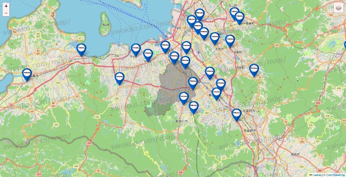 福岡県のトライアル（TRIAL）の店舗地図