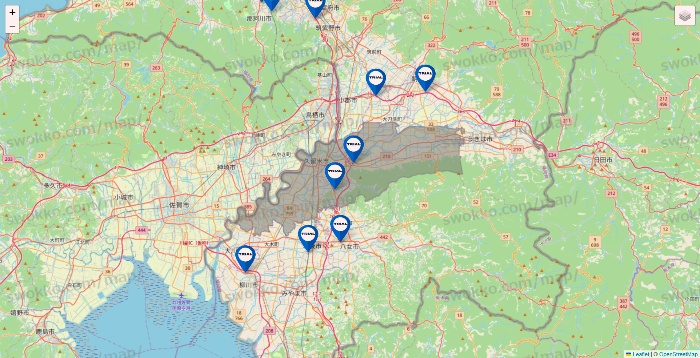 福岡県のトライアル（TRIAL）の店舗地図