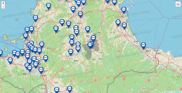 福岡県のトライアル（TRIAL）の店舗地図