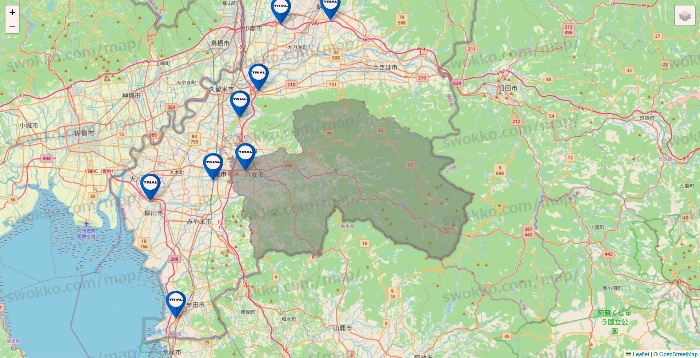 福岡県のトライアル（TRIAL）の店舗地図