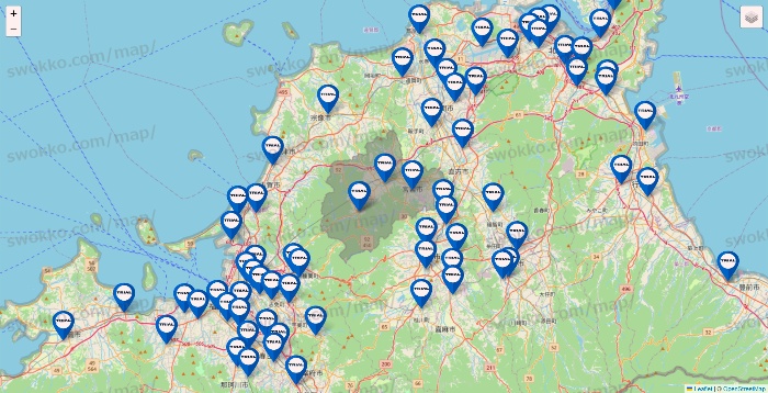 福岡県のトライアル（TRIAL）の店舗地図