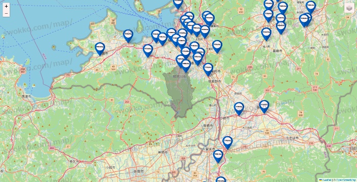 福岡県のトライアル（TRIAL）の店舗地図