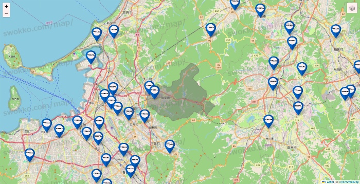 福岡県のトライアル（TRIAL）の店舗地図