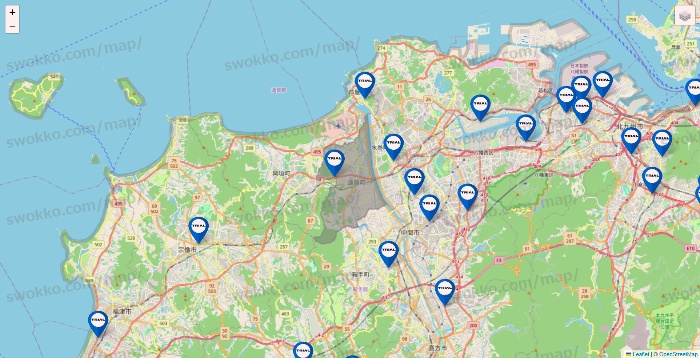 福岡県のトライアル（TRIAL）の店舗地図