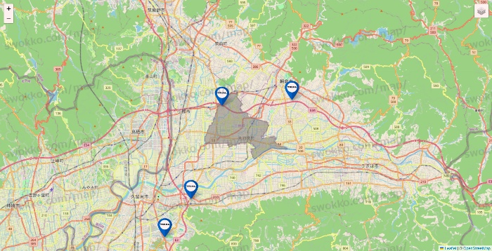 福岡県のトライアル（TRIAL）の店舗地図