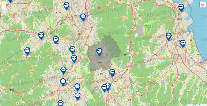 福岡県のトライアル（TRIAL）の店舗地図