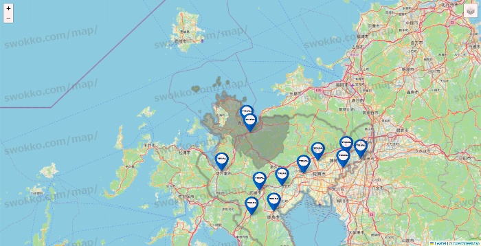 佐賀県のトライアル（TRIAL）の店舗地図