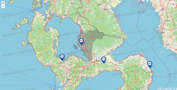 長崎県のトライアル（TRIAL）の店舗地図