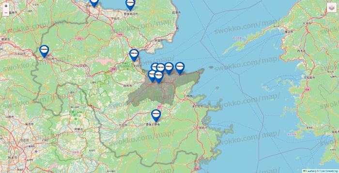 大分県のトライアル（TRIAL）の店舗地図