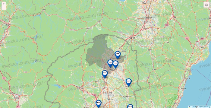 栃木県のトライアル（TRIAL）の店舗地図