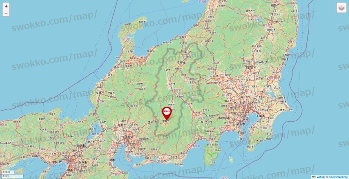 長野県のつぼ八の店舗地図