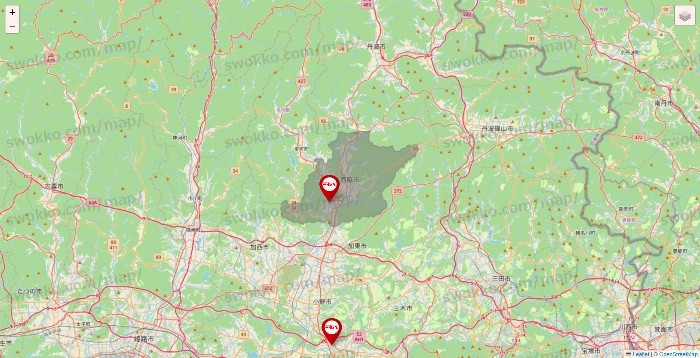 兵庫県のつぼ八の店舗地図
