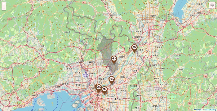 大阪府の塚田農場の店舗地図