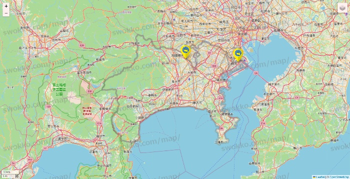 神奈川県の釣り具のBunBunの店舗地図