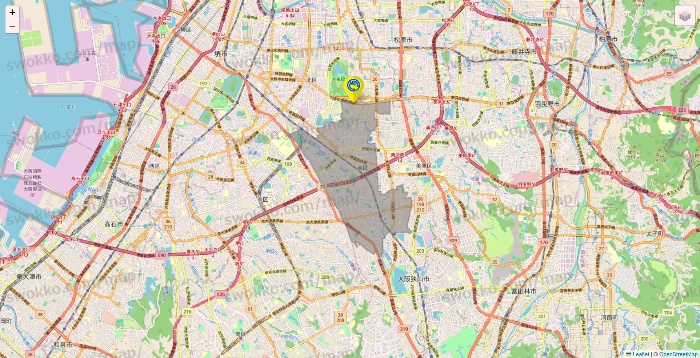 大阪府の釣り具のBunBunの店舗地図
