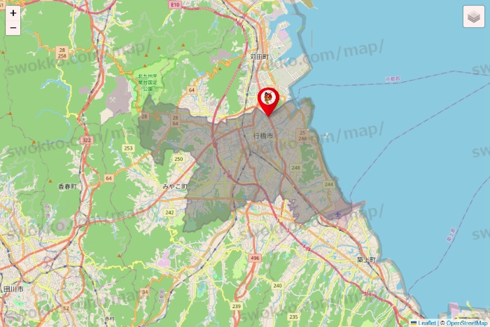 福岡県の釣りのポイントの店舗地図