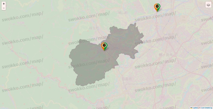 埼玉県のタリーズの店舗地図