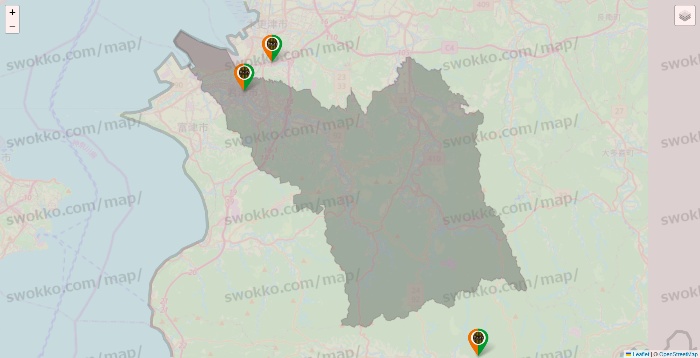 千葉県のタリーズの店舗地図