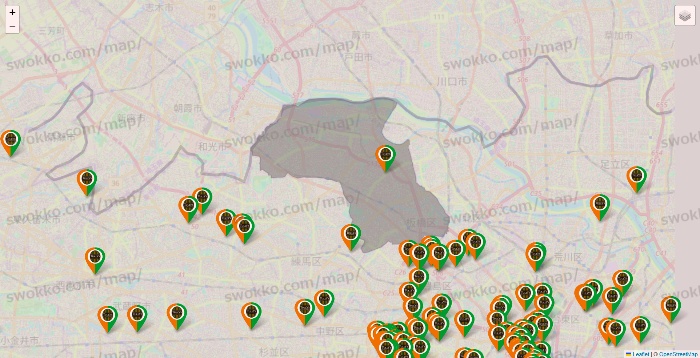 東京都のタリーズの店舗地図