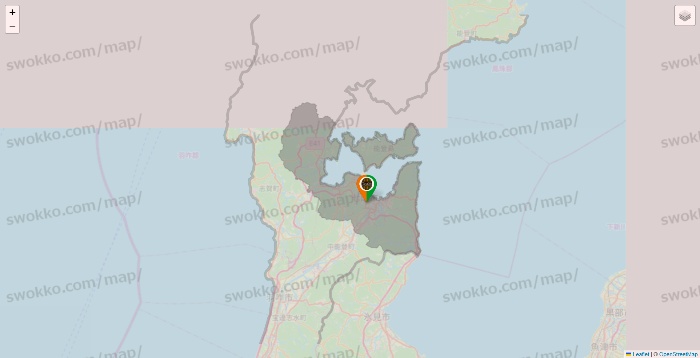 石川県のタリーズの店舗地図