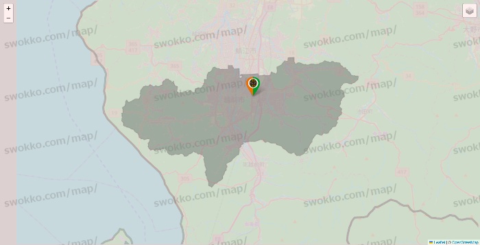 福井県のタリーズの店舗地図