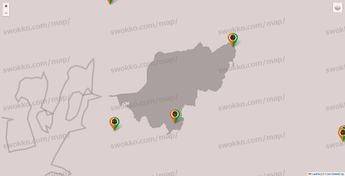 愛知県のタリーズの店舗地図