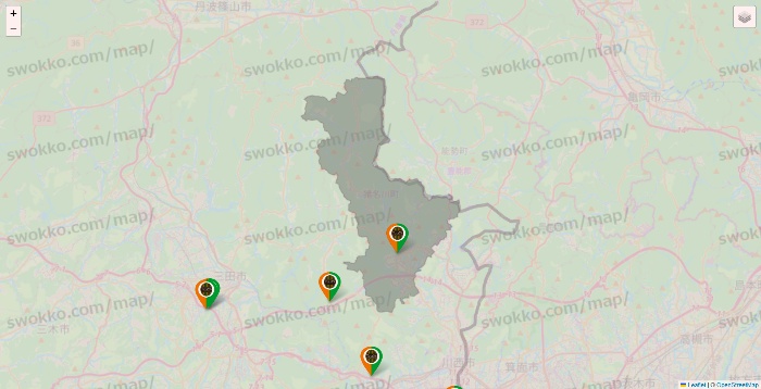 兵庫県のタリーズの店舗地図