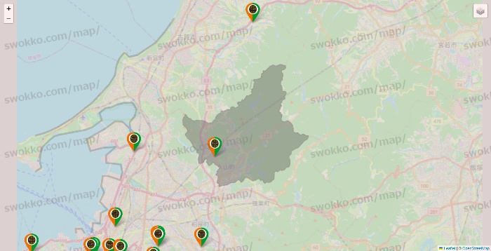 福岡県のタリーズの店舗地図