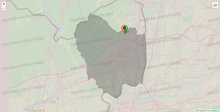 佐賀県のタリーズの店舗地図