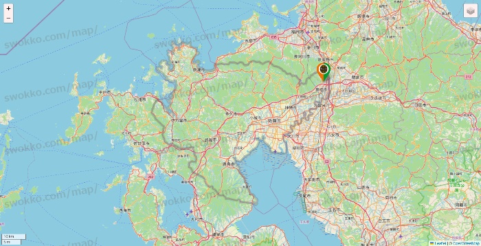 佐賀県のタリーズの店舗地図