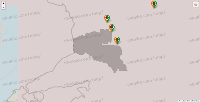 熊本県のタリーズの店舗地図