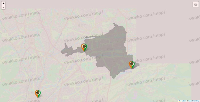熊本県のタリーズの店舗地図