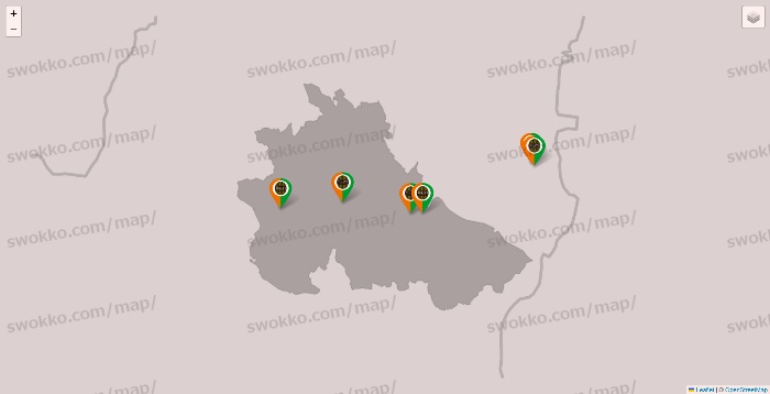 茨城県のタリーズの店舗地図